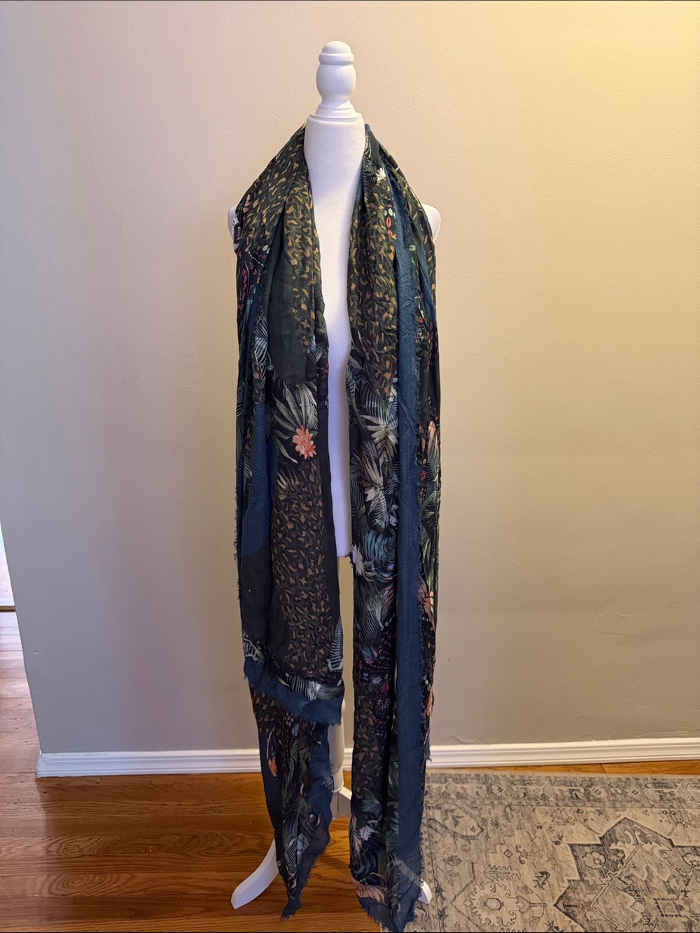 ZADIG & VOLTAIRE Large Multi Print Lightweight Scarf